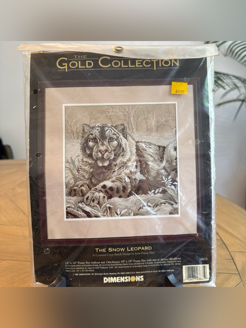 Dimensions Gold Collection The Snow Leopard # 3835 Cross Stitch Kit